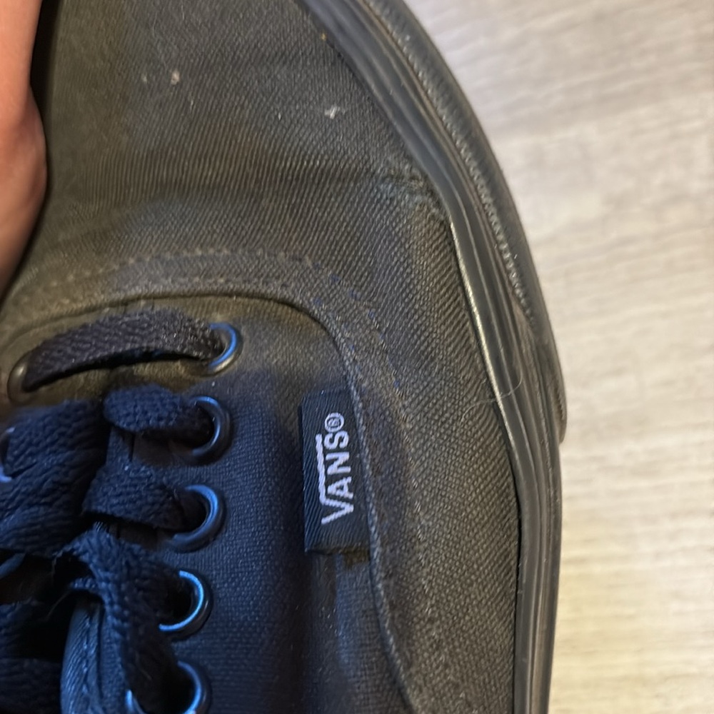 Vans Black Canvas Sneakers Classic Low-Top women’s 8 / men’s 6.5 - Picture 5 of 11